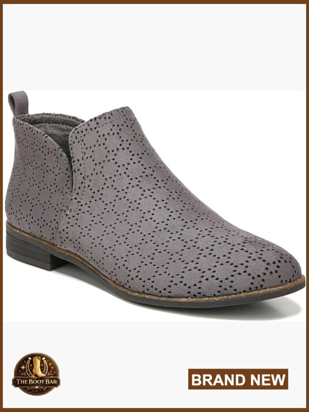 Eco-Friendly Ankle Booties with Memory Foam Insole - 1" Block Heel